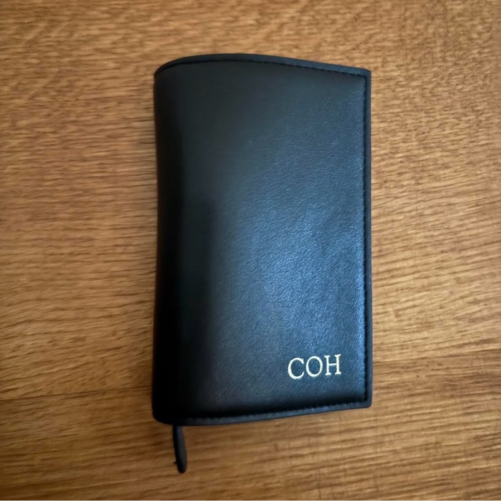 The Daily Edited Black Nappa Leather Petite Wallet